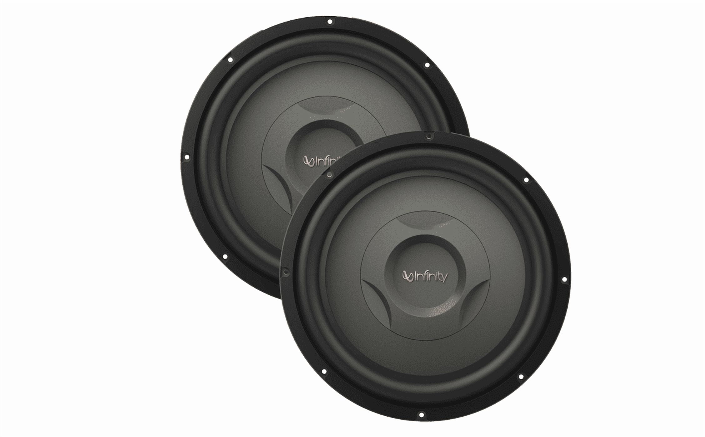 Two Infinity REF1200S Reference 12 Inch Low profile Subwoofer with SSI (Selectable Smart Impedance)