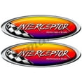 thumbnail image 1 of Two Interceptor Racing Oval Stickers, 1 of 2