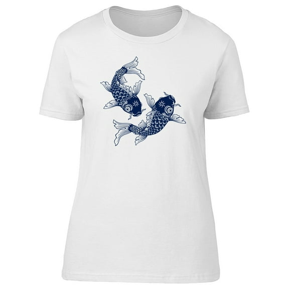 Two Japanese Carp Ink T-Shirt Men -Image by Shutterstock, Male Small