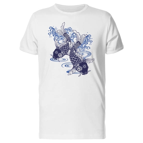 Two Japanese Carps T-Shirt Men -Image by Shutterstock, Male 3X-Large