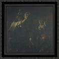 thumbnail image 1 of Two Kids are fighting 24x20 Black Ornate Wood Framed Canvas Art by Murillo, Bartolome, 1 of 2