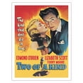 thumbnail image 1 of Two of a Kind - Starring Edmond O'Brien Lizabeth Scott and Terry Moore - Vintage Film Noir Movie Poster c.1951 - Fine Art Matte Paper Print (Unframed) 20x26in, 1 of 4
