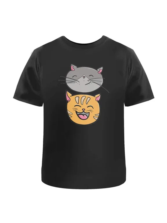 Two Kitties Unisex T-Shirt - 100% Cotton