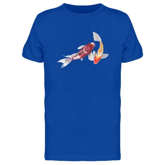 Two Koi Carps Painting T-Shirt Men -Image by Shutterstock, Male Small