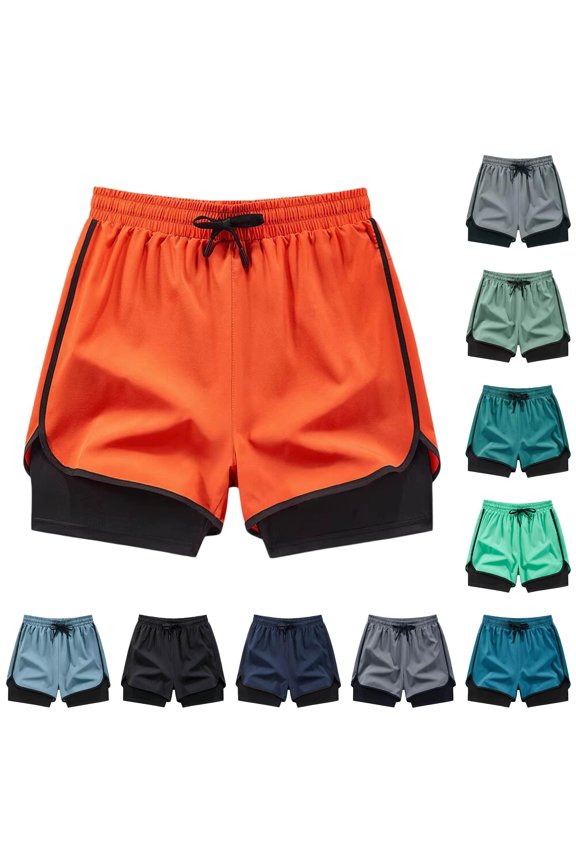 Two Layer Athletic Shorts for : Flowy Fit Secure Inner Short Lightweight Running and Workout Partner Headbands for Women Short Hair Overall Shorts for Women Seamless Boy Shorts Underwear for