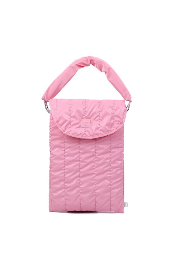 Two Layer Fabric Makeup Pouch With Tablets Protections Sleeve Cloud Texture Cushioned Drop Prevention