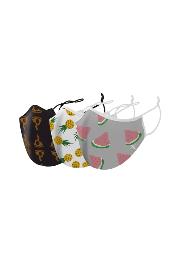 Two-Layer Reusable Kids Face Mask with Adjustable Earloop (3-Pack)