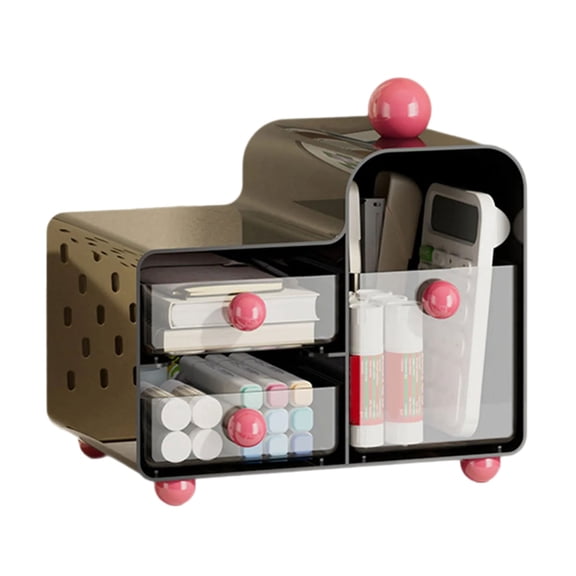 Two Layer Teas Bag Storage Solution Drawer Styles Box for Coffee Creamer and Condiments Elegant Cosmetics Holder