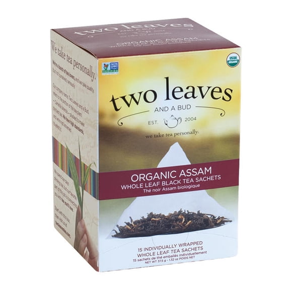 Two Leaves and a Bud Tea Organic Assam Breakfast cs 6/15 ct