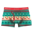 thumbnail image 1 of Two Left Feet 'Reindeer Xing' Christmas Trees Men's Trunk Boxer Brief Underwear., 1 of 3