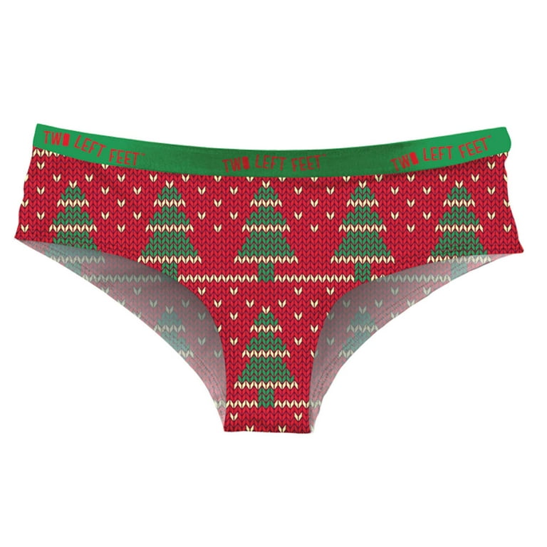 Two Left Feet Ugly Christmas Holiday Underwear (Women's) 