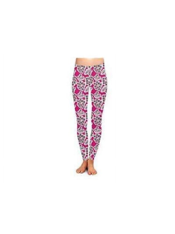 Women's Pretty in Pink Leggings Floral L/XL