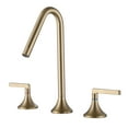 thumbnail image 1 of Two Lever Handle Deck Mounted Widespread Faucet, 3-Hole Bathroom Basin Faucet, 1 of 7