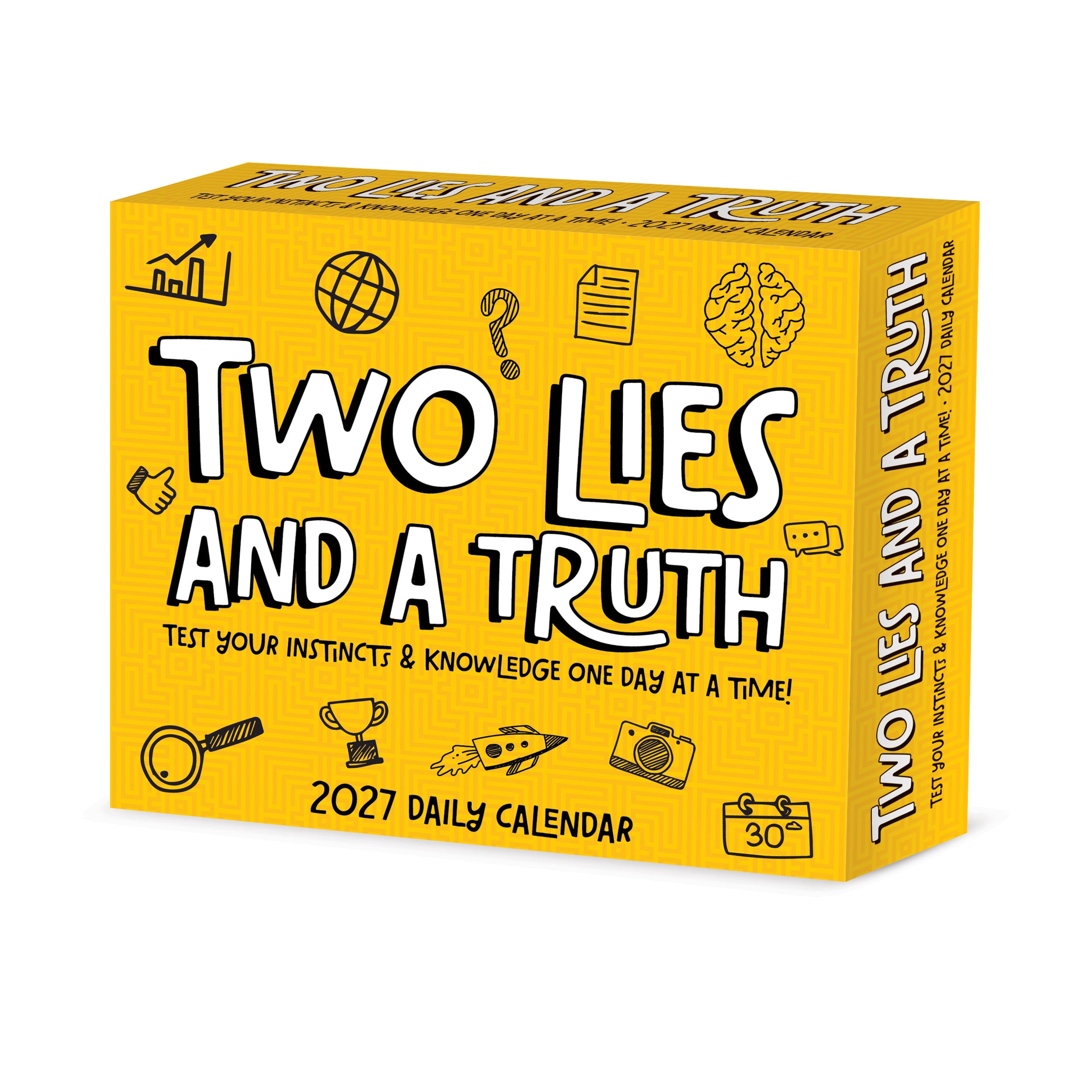Willow Creek Press, Two Lies and a Truth 2027 Box Calendar