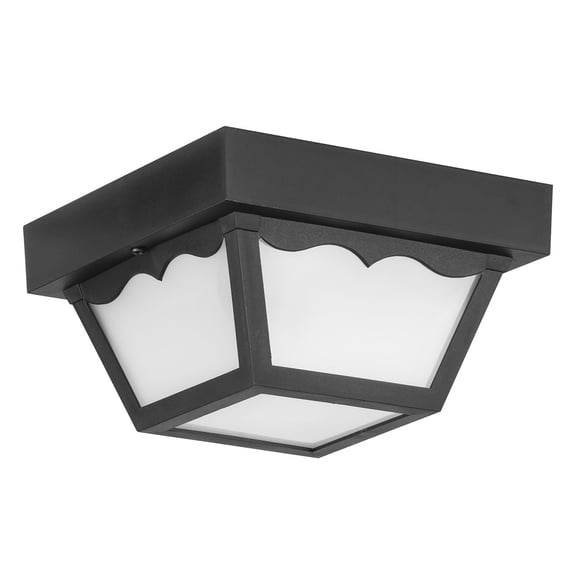 Two-Light 10-1/4" Flush Mount for Indoor/Outdoor use