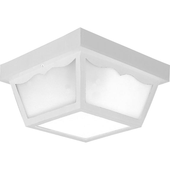 Open Box Two-Light 10-1/4" Flush Mount for Indoor/Outdoor use
