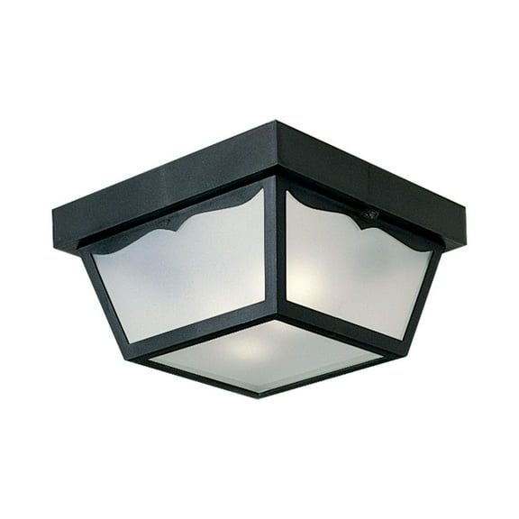 Two-Light 10-1/4" Flush Mount for Indoor/Outdoor use