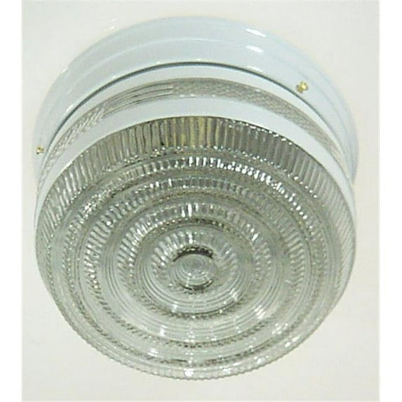 Two Light Flush Mount Round CeilingFixture