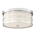 thumbnail image 1 of Two Light Flush Mount in Traditional and Contemporary Style 13.5 inches Wide By 6 inches High-Polished Nickel Finish Bailey Street Home 49-Bel-3131826, 1 of 1
