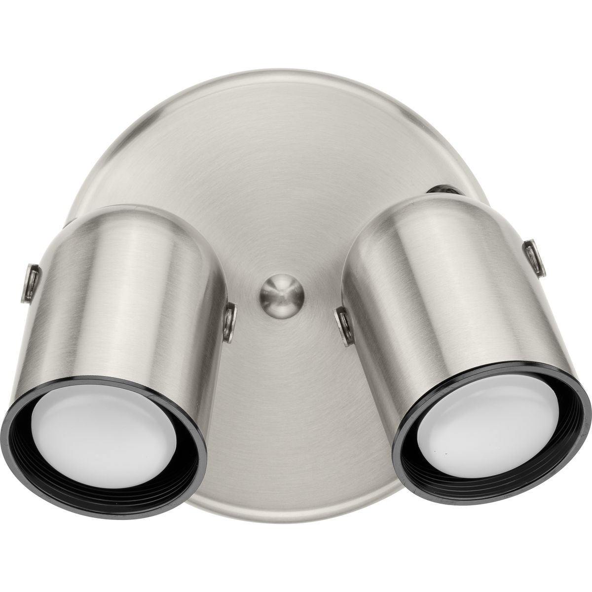 Brushed Nickel 2-Light Adjustable Ceiling Mount Fixture