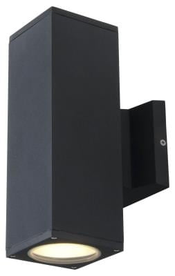 DVI DVP115015BK Summerside 10.25" Black Outdoor 2-Light Wall Sconce Wet Rated