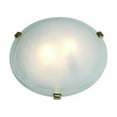 thumbnail image 1 of Two Light Pb Alb Glass Bowl Flush Mount by Access 23019-PB/ALB in Brass Finish, 1 of 3