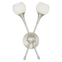 -Two Light Wall Sconce In Transitional Style-6.5 Inches Wide By 16.25 Inches Tall-Brushed Nickel Finish George Kovacs Lighting P1802-084