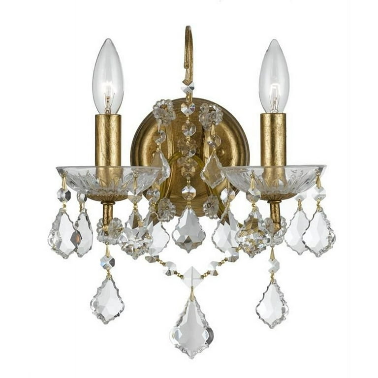 Two Light Wall Sconce in Classic Style 10.5 inches Wide By 12.5