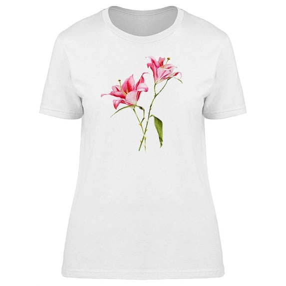 Two Lilia Flowers Tee Women's -Image by Shutterstock