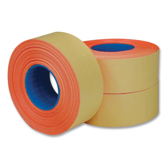 Two-Line Pricemarker Labels, Red, 1,000 Labels/Roll, 3 Rolls/Pack | Bundle of 2 Packs