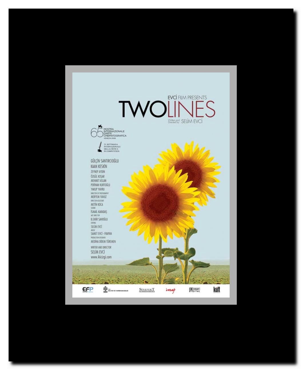 Two Lines Framed Movie Poster
