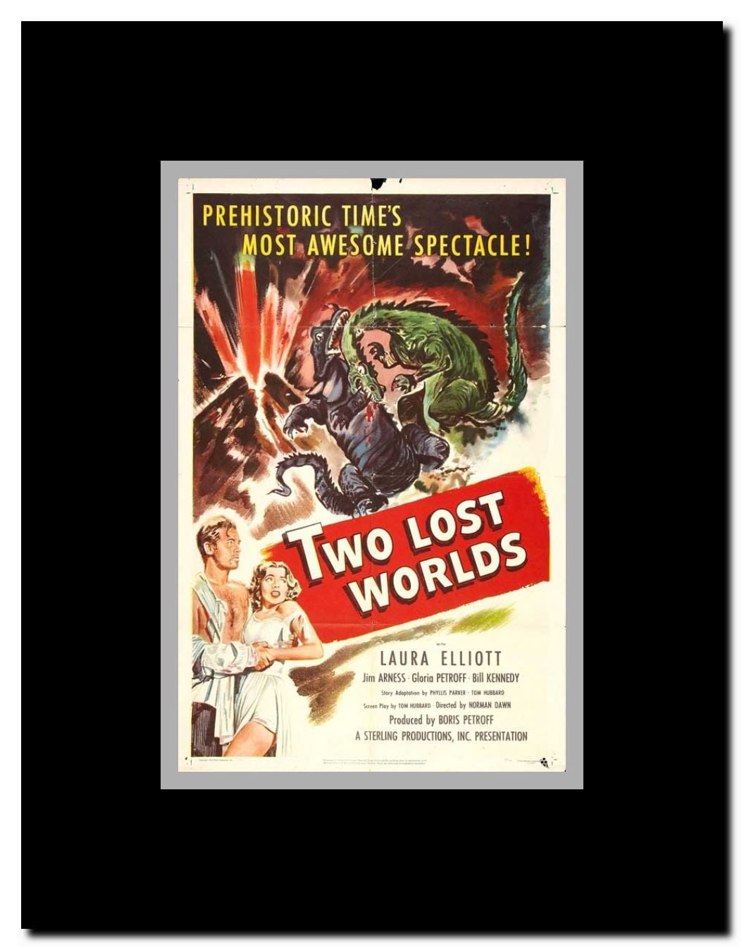 Two Lost Worlds Framed Movie Poster
