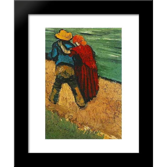 Two Lovers, Arles (Fragment) 20x24 Framed Art Print by Vincent van Gogh