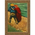 thumbnail image 1 of Two Lovers, Arles (Fragment) 24x18 Gold Ornate Wood Framed Canvas Art by Vincent van Gogh, 1 of 2