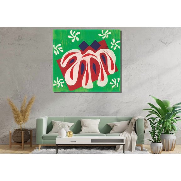 Two Masks Modern Abstract Graphic Gallery Grid, Unframed Poster