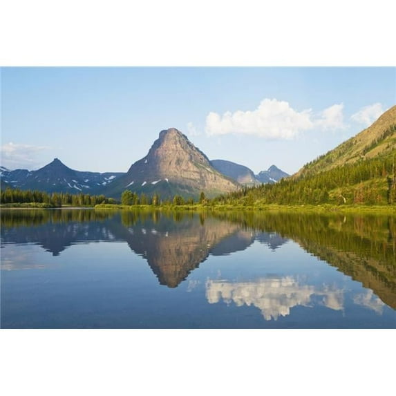 Two Medicine Lake Glacier National Park Montana United States of America Poster Print, 19 x 12