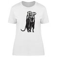 thumbnail image 1 of Two Meerkat Brothers Sketch T-Shirt Women -Image by Shutterstock, Female Small, 1 of 2