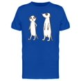 thumbnail image 1 of Two Meerkats Cartoon T-Shirt Men -Image by Shutterstock, Male Large, 1 of 2