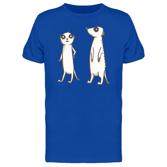 Two Meerkats Cartoon Tee Men's -Image by Shutterstock