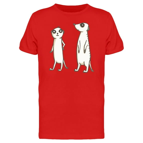 Two Meerkats Cartoon Tee Men's -Image by Shutterstock