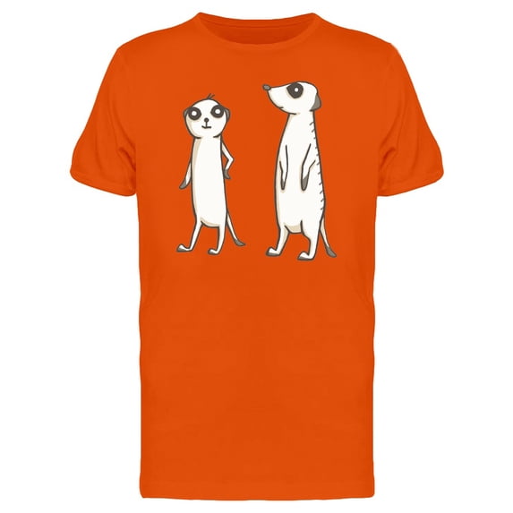 Two Meerkats Cartoon Tee Men's -Image by Shutterstock