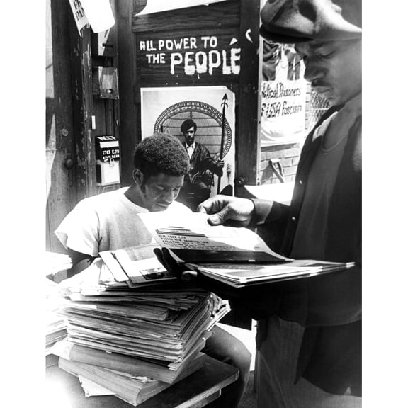 Two Members Of The Black Panther Party (Cleve Simpson History (18 x 24)