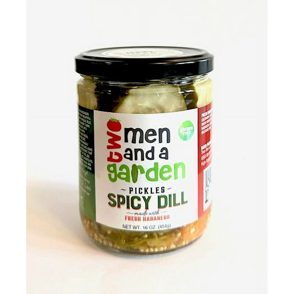 Two Men and A Garden, Sliced Spicy Dill Pickles, 16oz(454g.), 1 Count