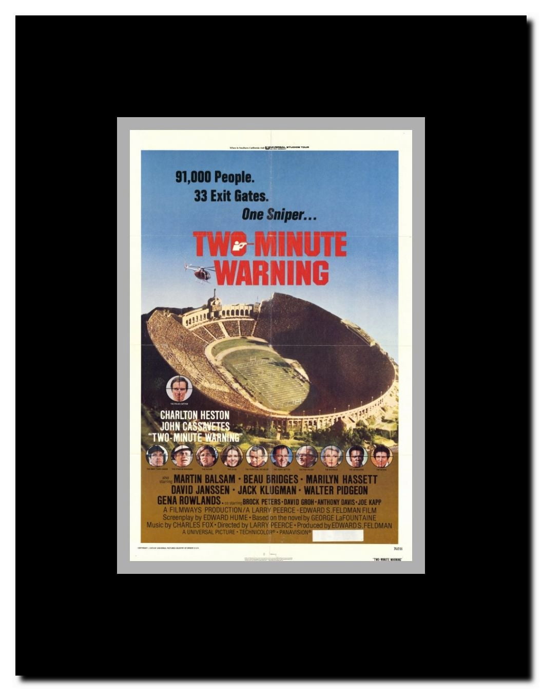Two Minute Warning Framed Movie Poster