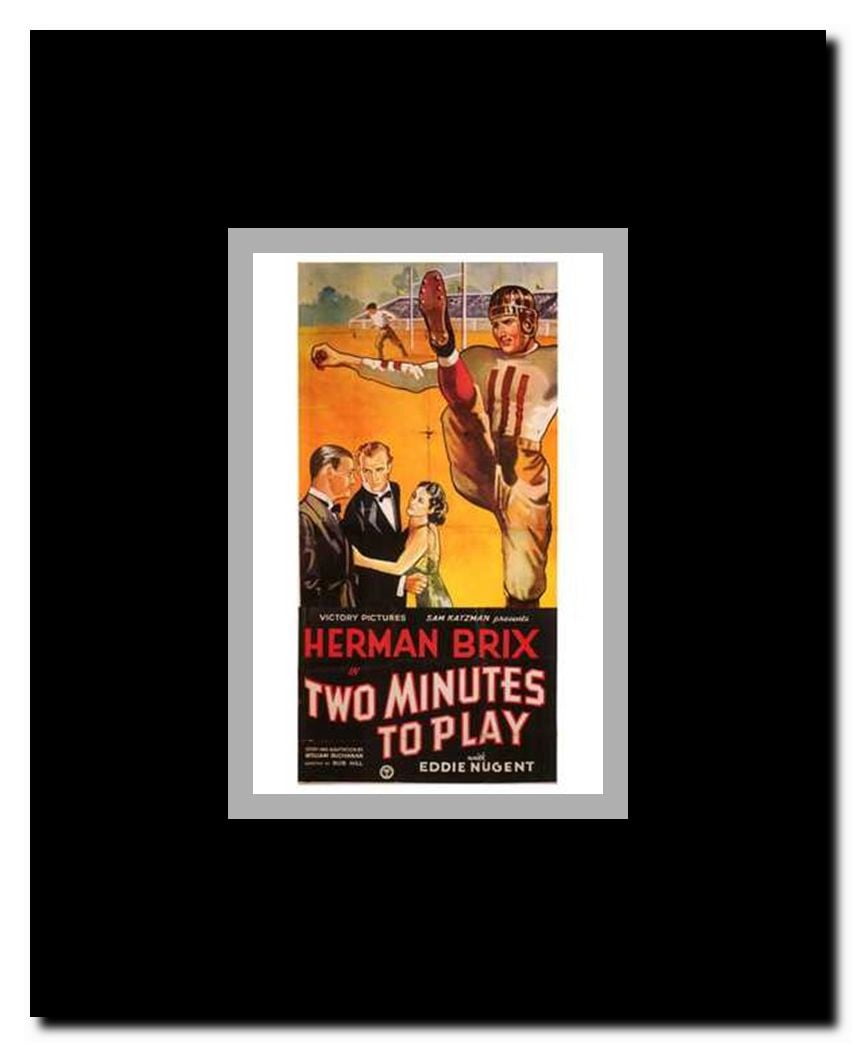 Two Minutes to Play Framed Movie Poster