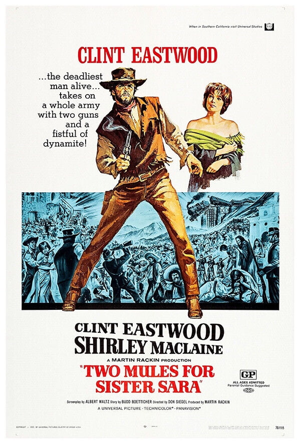 Two Mules for Sister Sara Clint Eastwood Movie Poster US
