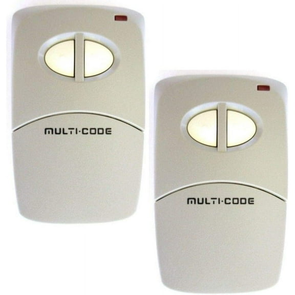 Two MultiCode 4120 300mhz 10 Code Gate Garage Remote Control Linear MCS412001 (3089 308911 4120 412001)