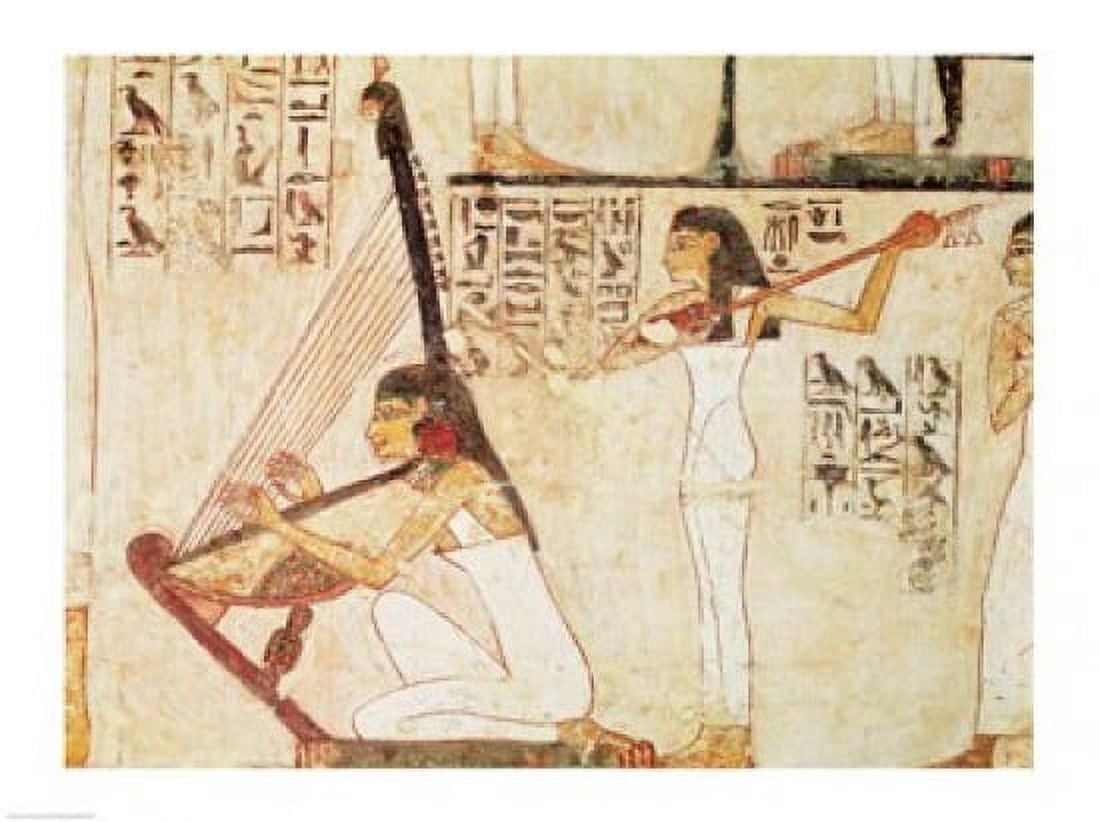 Two Musicians from the Tomb of Rekhmire Canvas Art - (24 x 18)