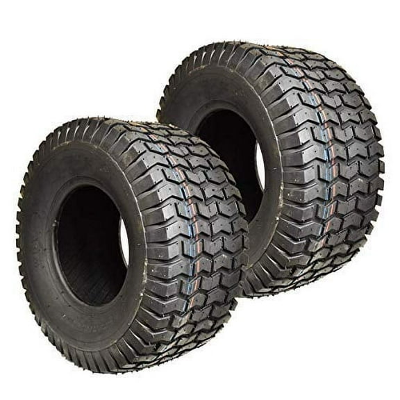 Two New 4.10/3.50-4 Lawn Tractor Tires 410/350-4 Turf Tires Tubeless Lawn Mower Tires