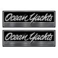thumbnail image 1 of Two Ocean Yachts Custom Stickers - 10 inch long set. Remastered Name Plate, 1 of 2